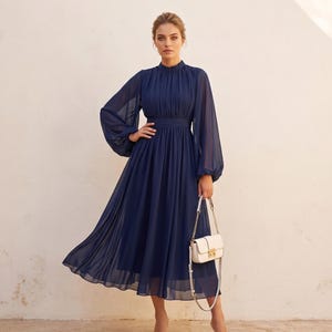 Navy Bubble Dress - Etsy