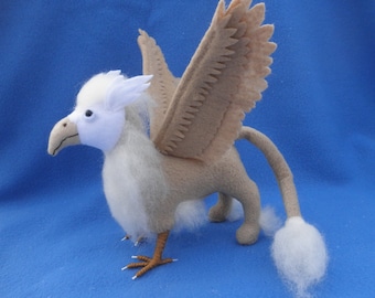 Griffin - made to order, soft sculpture griffin, needle felted griffin,