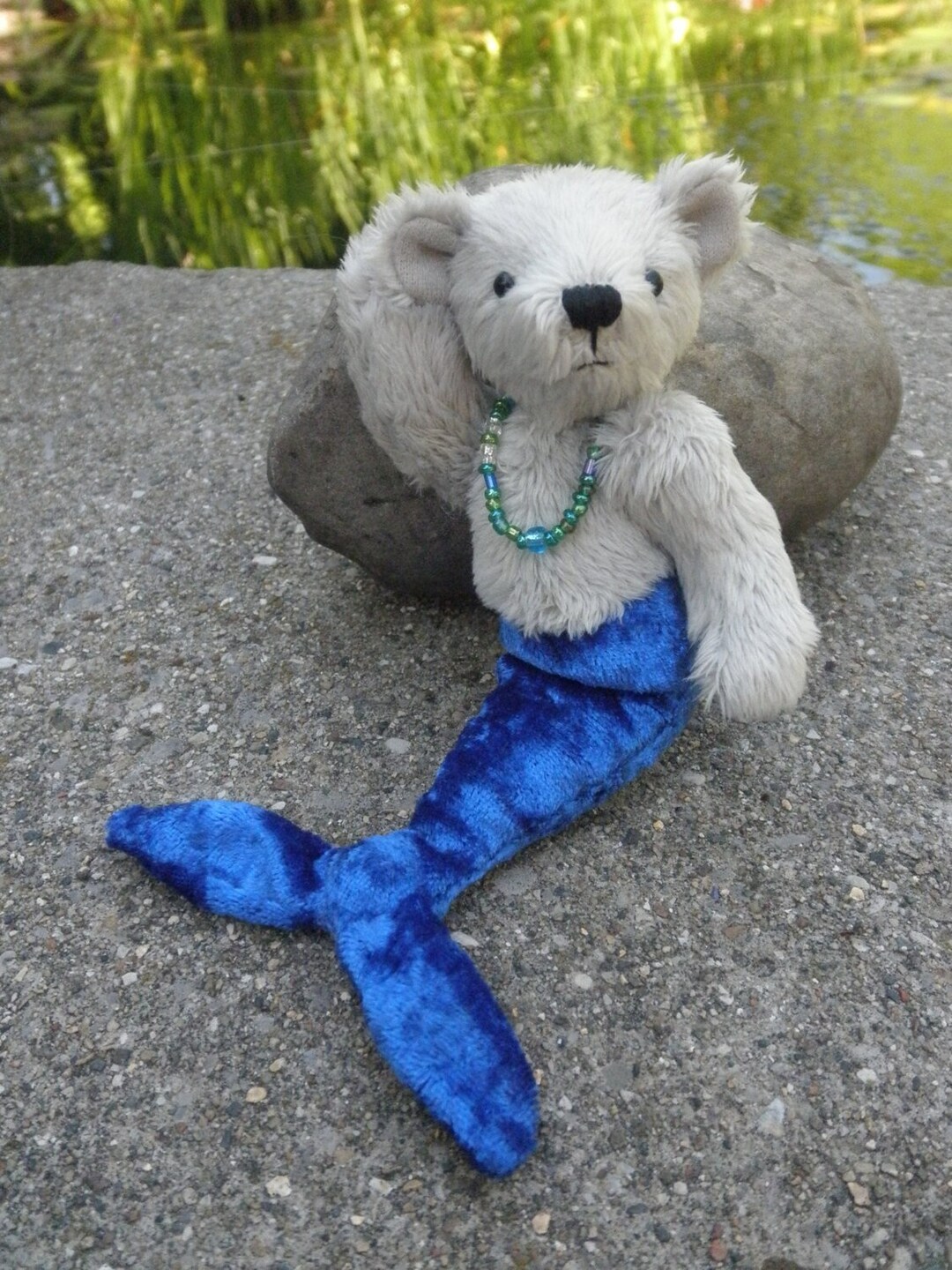 Merbearofficial Merbear - Custom Order. Fantasy Mermaid Bear, Miniature Artist Bear ...