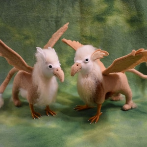 Griffin - soft sculpture griffin, needle felted griffin, mythical creature