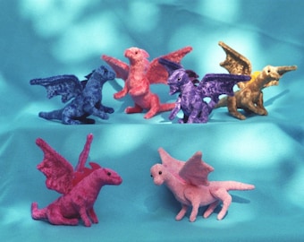 Fairy dragons -miniature, soft sculpture dragons, custom made miniature dragons
