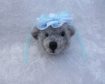 Teddy bear brooch/pin, wearable miniature teddy bear, holiday bear gift