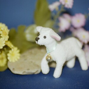 Lambert miniature soft sculpture lamb with armature, spring lamb image 2