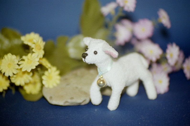 Lambert miniature soft sculpture lamb with armature, spring lamb image 2