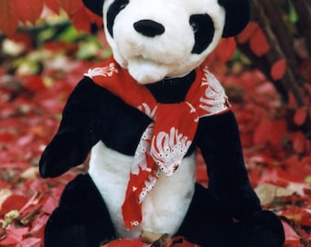 Lian - soft sculpture artist panda bear