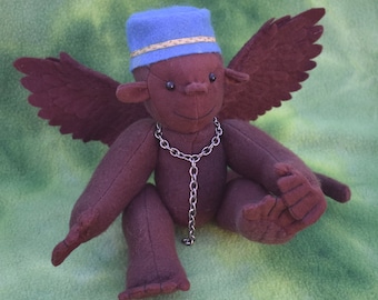 Flying monkey - 6 in, Wizard of oz, fantasy monkey