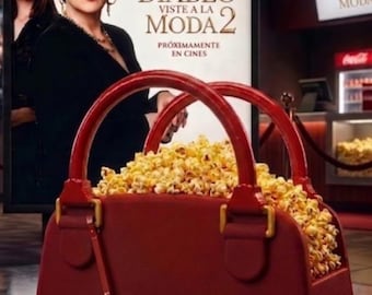 Luxury Handbag Popcorn Holder – 3D Printed Snack Container, Stylish Movie Night Accessory