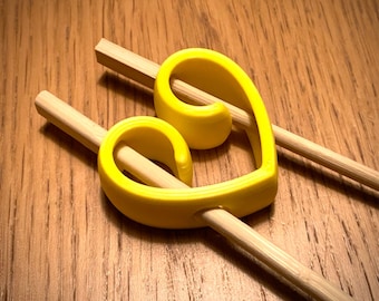 Chopstick Helper Holder 3D Printed – Training Chopsticks Connector for Kids & Beginners (Pack of 4)