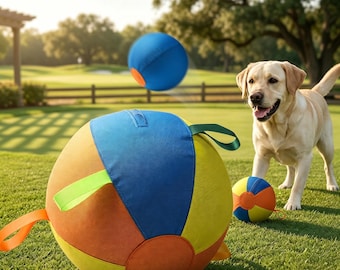 Pelota de pastoreo para perros, juguete de entrenamiento inflable de poliéster, pelota interactiva de pastoreo para perros, pelota de juego para ejercicios de pastoreo urbano