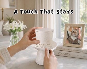 Dog Urn for 2 Dogs, Personalized Pet Urn for Two Dogs Ashes Memorial