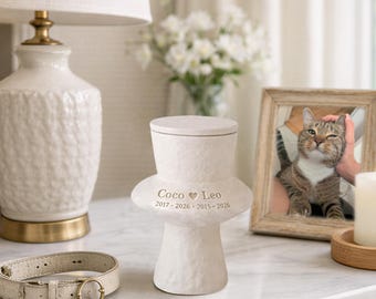 Dog Urn for 2 Dogs, Personalized Pet Urn for Two Dogs Ashes Memorial
