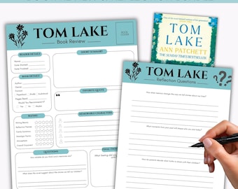 Tom Lake Book Review Printable, Literary Reading Journal & Reflection Questions, Cozy Book Club PDF