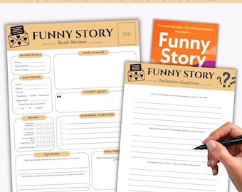 Funny Story Emily Henry Book Review Journal, Romance Reflection Questions (PDF Download)