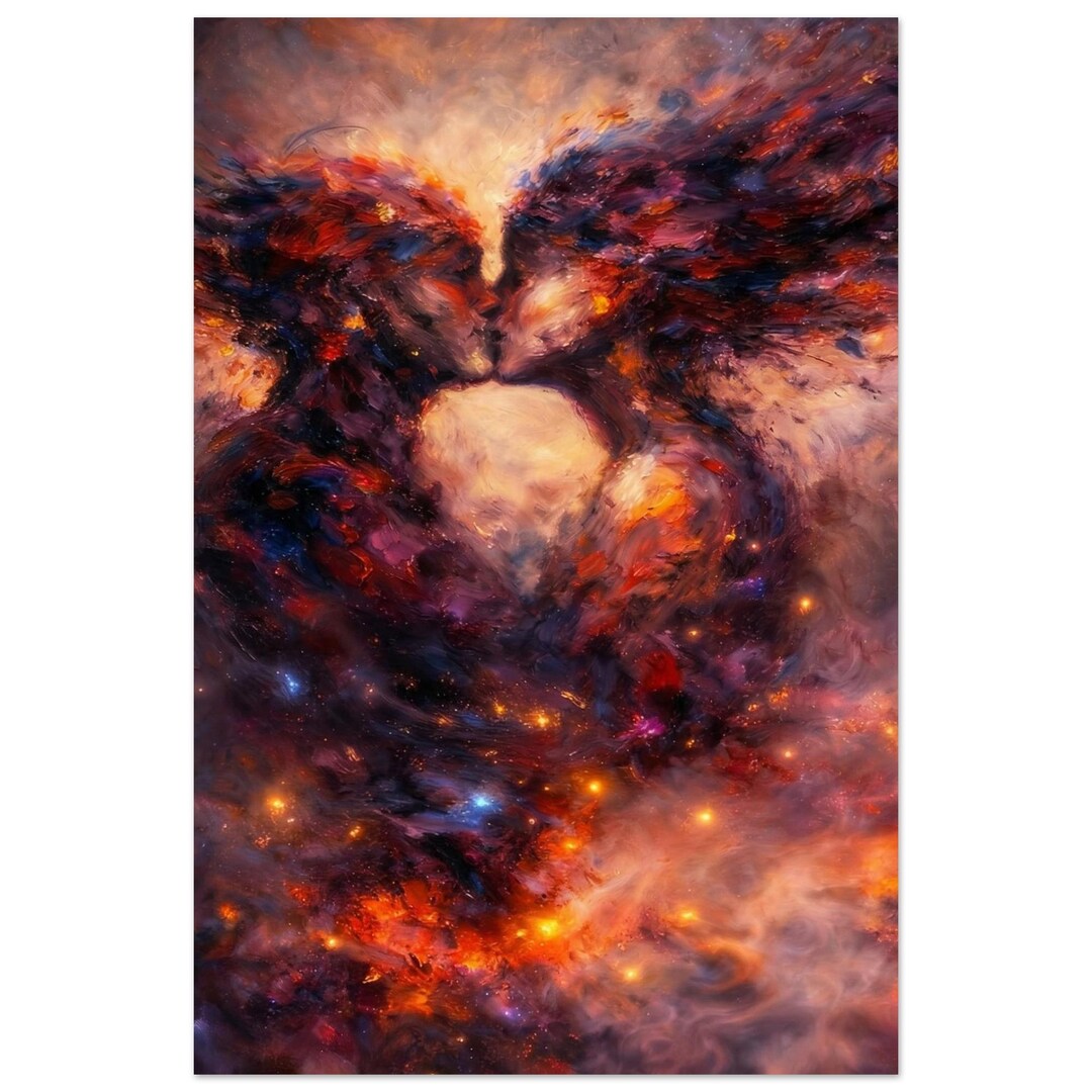 Eternal Drift — Abstract Romantic Firefly Art Print | Foam Portrait - Etsy
