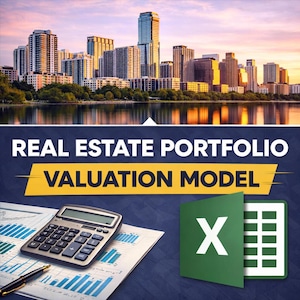Real Estate Portfolio Valuation Model Excel | CRE Financial Model | Property Analysis | Investment Portfolio Underwriting Template
