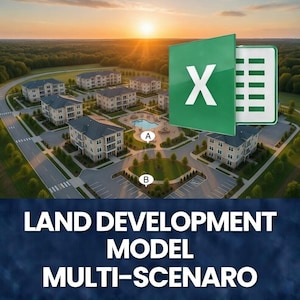 Multi Scenario Real Estate Excel Model | Subdivision & Ground-Up Pro Forma Template