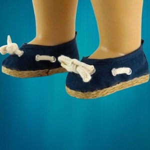 18” Navy nautical dress shoes that fits most 18” dolls