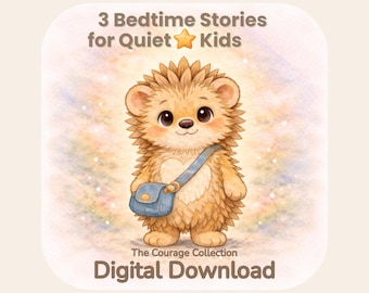 Storie della buonanotte per bambini tranquilli / 3 storie per bambini timidi che infondono fiducia in se stessi / Libro per bambini stampabile / Apprendimento socio-emotivo / Download digitale