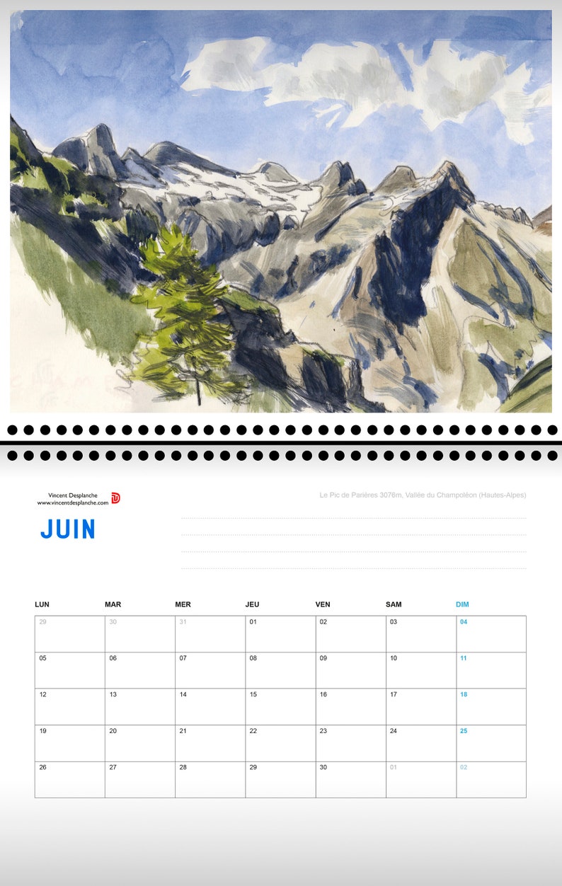 Calendrier 2023 Montagnes image 3