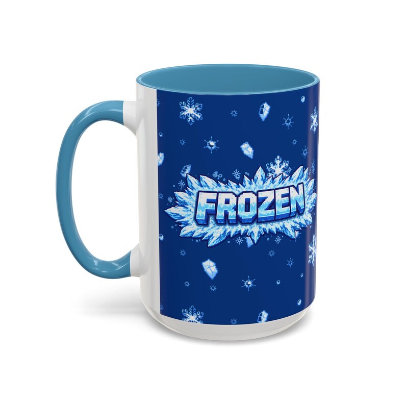 Taza Retro Gamer Frozen Status / Taza de café con efecto de hielo pixelado / Taza para juegos de rol / Idea de regalo para gamers imagen 9