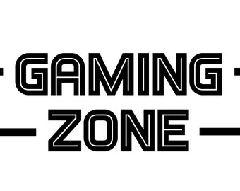 Gaming Zone, Game Decals, Gamer Wall, Gamer wall decal, Gaming room- wall art - home decor - wall sticker - sticker -