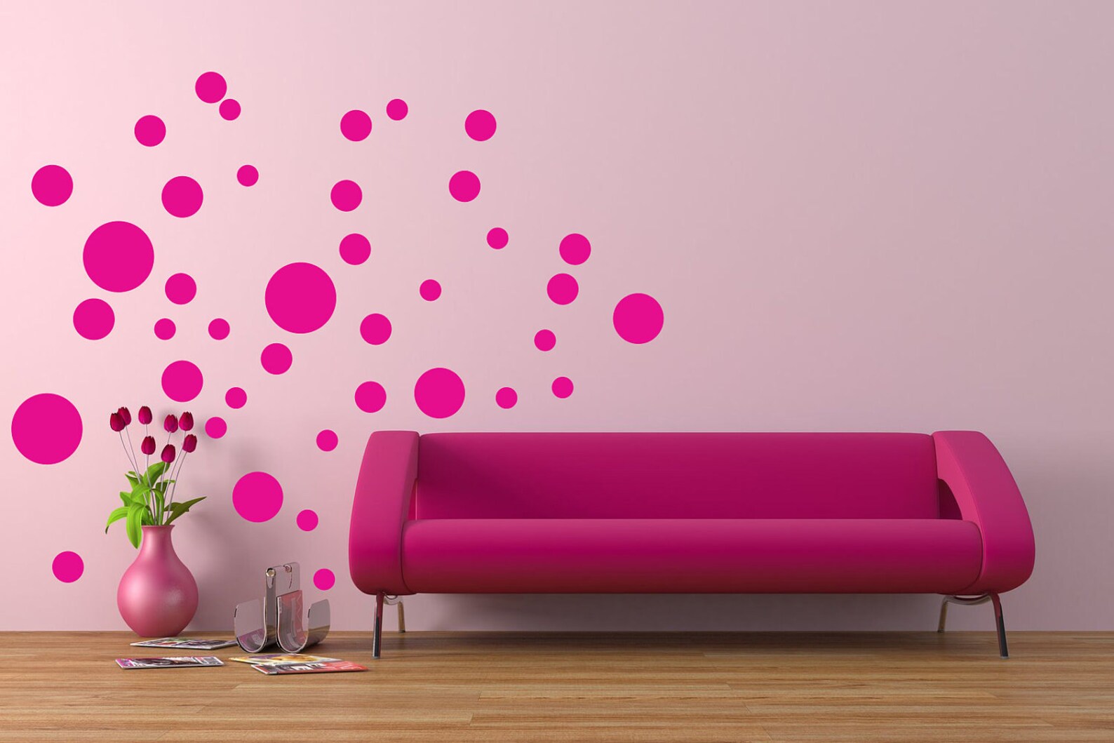 40 Polka Dots wall decals Vinyl wall art wall decals Etsy