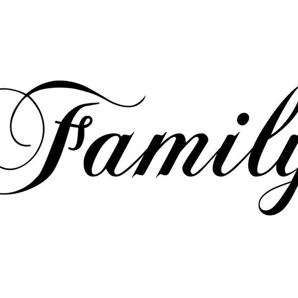 Family Wall Decal... Removable Wall Art Vinyl Decal sticker
