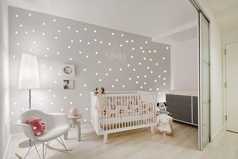 Gold Wall Decals Polka Dots Wall Decor Nursery Decor Dot Wall Etsy Canada