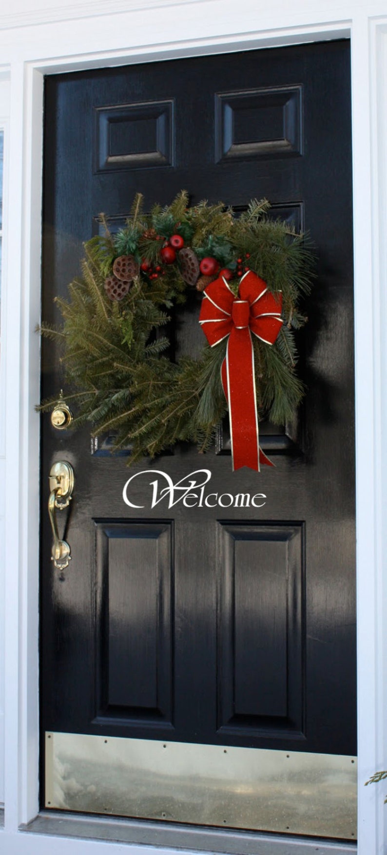 Front Door Wall Decal for Front Door Wall Art Home Etsy