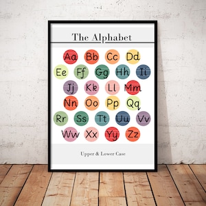 Upper and Lower Case Abc, Children's Alphabet, Kids Bedroom, Alphabet ...