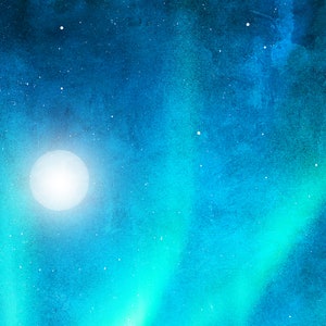 Biglietto Di Auguri Northern Lights - Carta Riciclata 350g/m² Con Busta Di Lusso - 145x145mm - Fatto In UK - 4