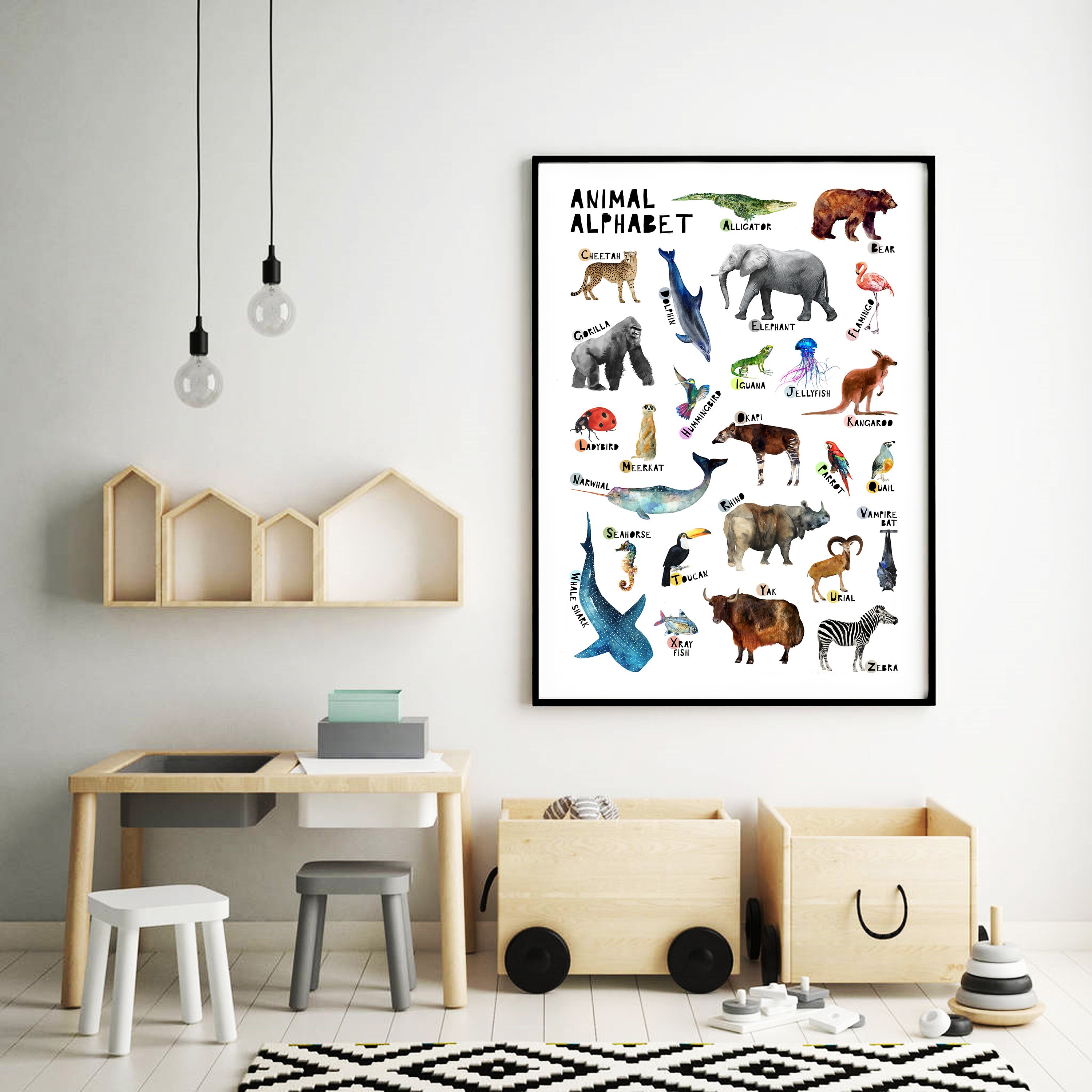 Animal Alphabet, Animal Abc, Nursery Alphabet, Nursery Print, Wildlife  Poster, Alphabet, Zoo Animals, Kids Alphabet, Home, Childrens Print - Etsy