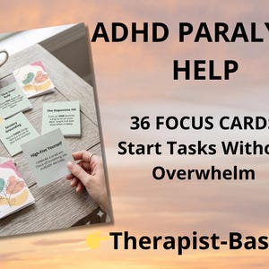 Tarjetas de enfoque para el TDAH, apoyo a la función ejecutiva, herramienta para personas neurodivergentes (descarga digital)