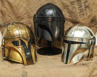 Mandalorian Armorer Helmet, Wearable Cosplay Helmet, Sci-Fi Armor Replica, Adult Costume Helmet, Collector Display, Fan Gift
