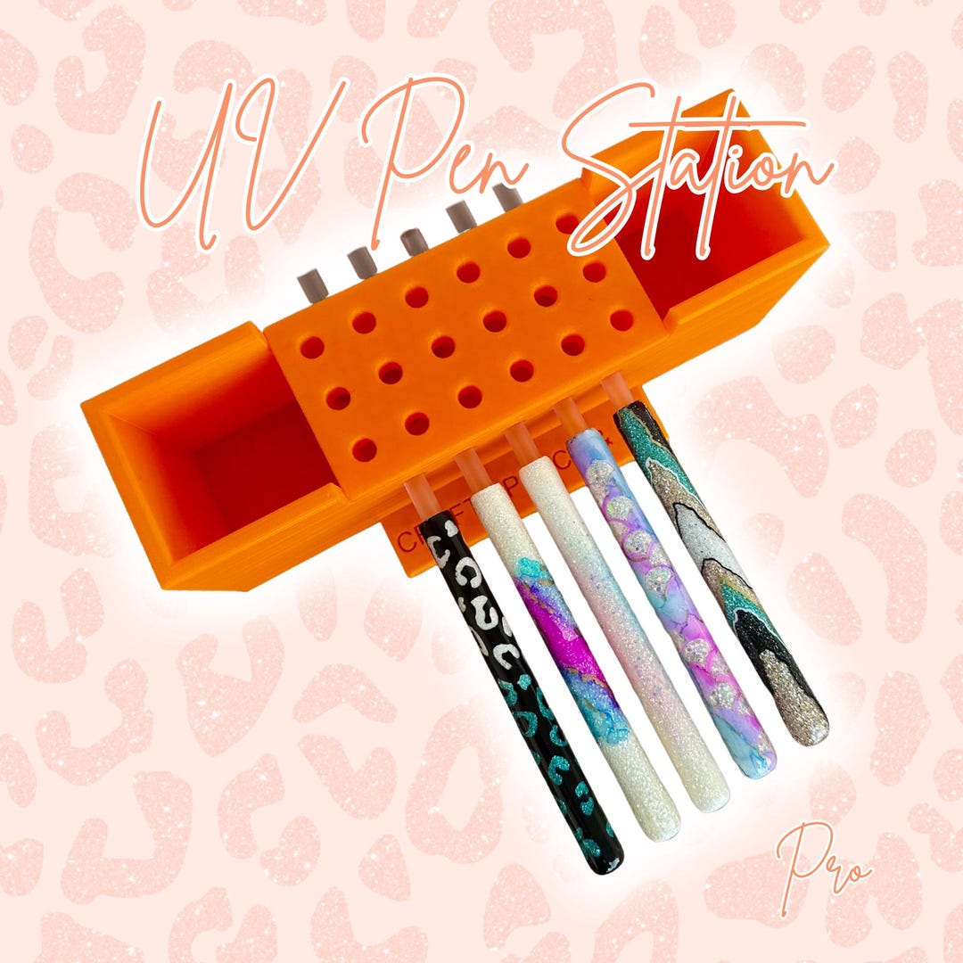 Plasticcuring Racks UV Pen Station Pro | UV Pen Curing Rack for Resin Pens - Etsy