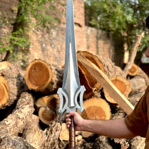 He-Man Power Schwert Nachbau | Edelstahl Master of Universe inspiriertes Sammlerstück (Lederscheide) Bild 13