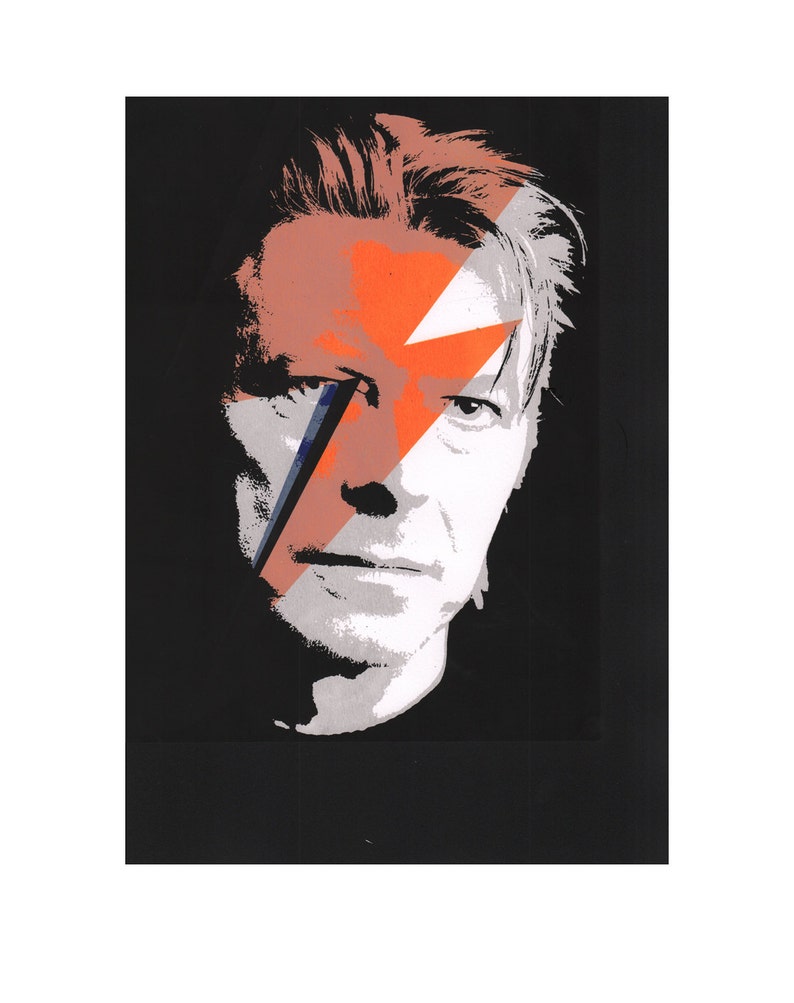 David Bowie, a Limited Edition Silkscreen Print Etsy