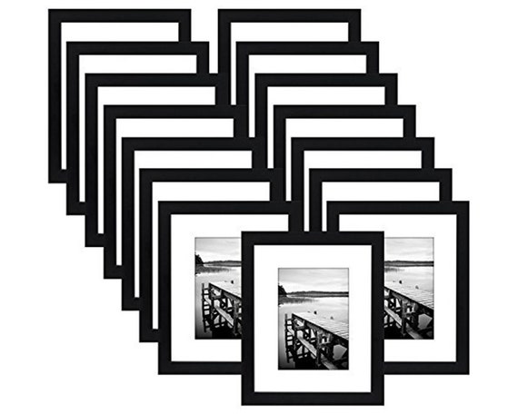 8x10 Picture Frames set of 6 with Polished Glass Display Pictures 5x7 with Mat or 8x10 without Mat 8x10 Picture Frames set of 6 with Polished Glass Display Pictures 5x7 with Mat or 8x10 without Mat