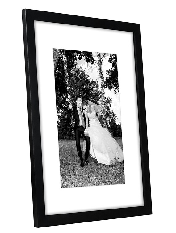 Americanflat Black Picture Frame 12x16 Matted To Fit
