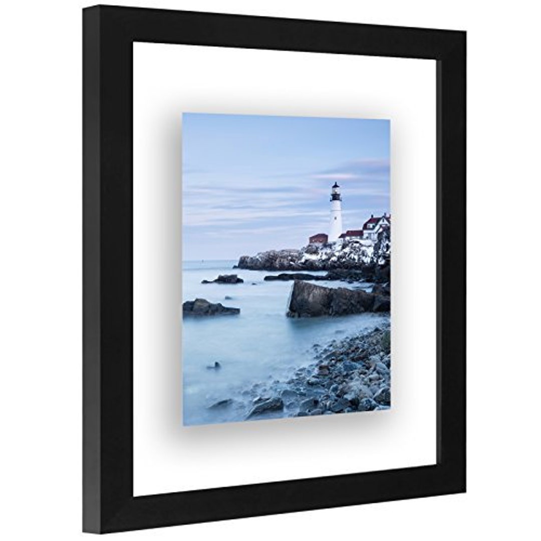 Americanflat 10x10 Picture Frame In Black - Displays 8x8 With Mat