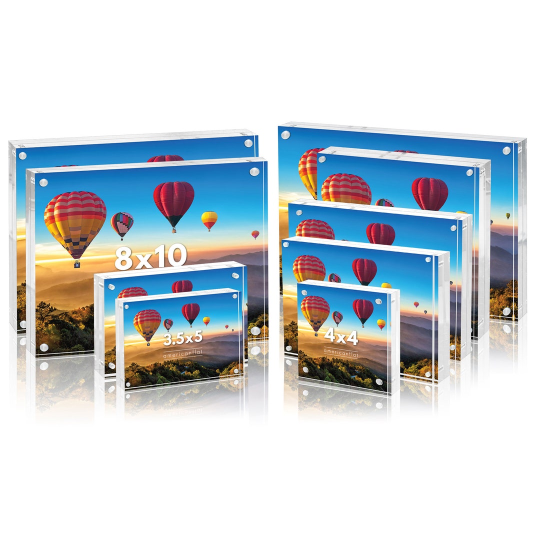 Clear Acrylic Picture Frames Clear Picture Frame Scratch Etsy