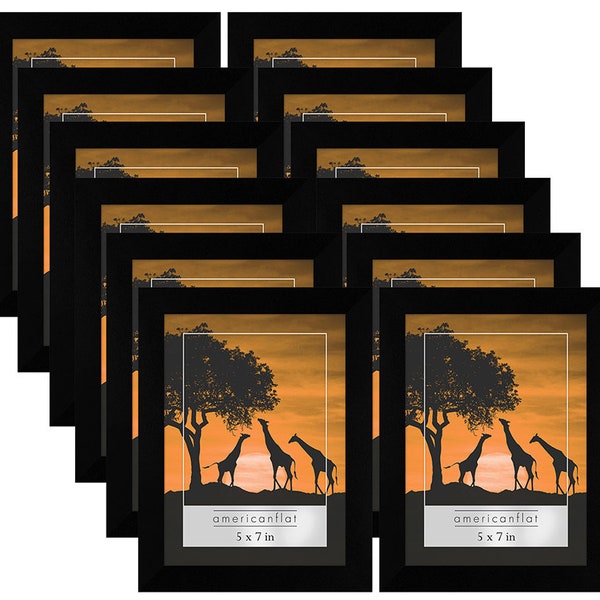 5 5x7 Wall Hanging Picture Frames Etsy