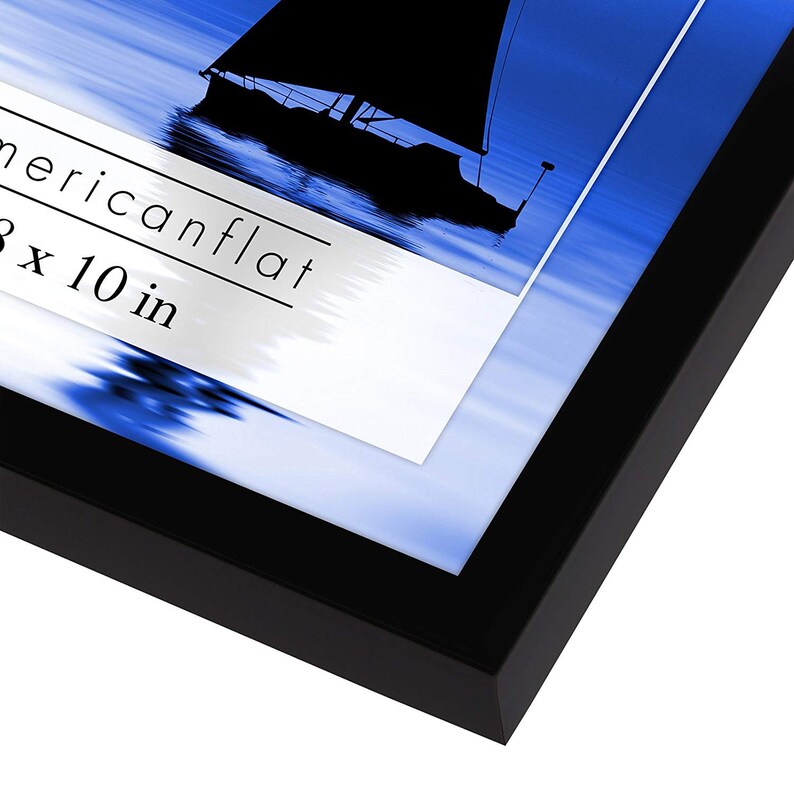 8x10 Modern Black Frames Set of 12 Lead Free Glass Fronts Etsy