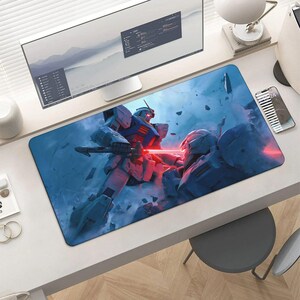 Gundam RX-78-2 Mouse Pad – Epic Beam Saber Battle Anime Gaming Desk Mat