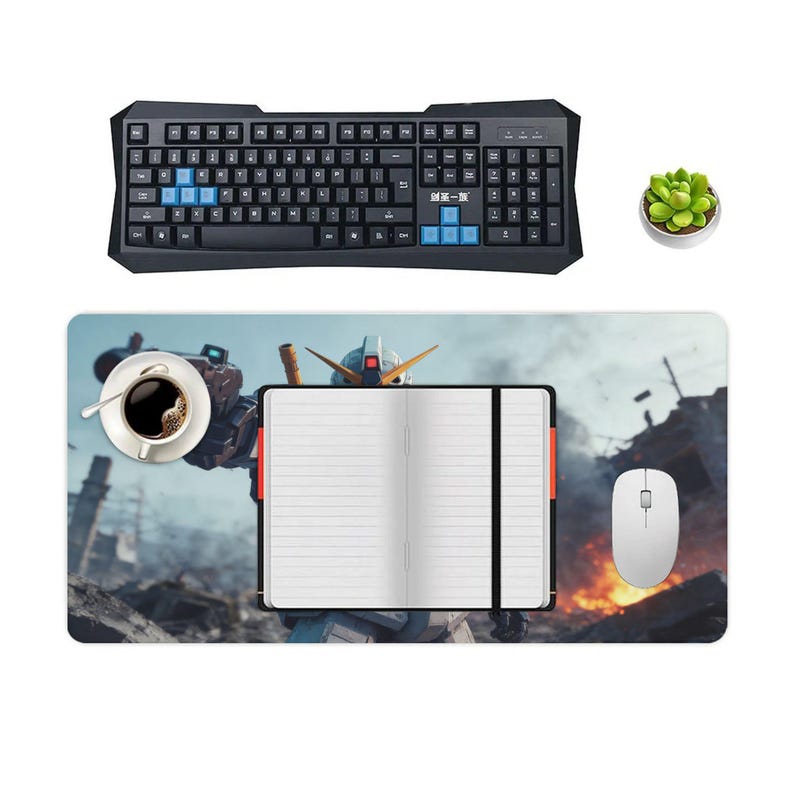 Gundam RX-78-2 Beam Rifle Mouse Pad – Epic Anime Mecha Battle Desk Mat image 5