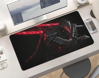 Berserk Guts Berserker Armor Mouse Pad: Dark Fantasy Anime Desk Mat