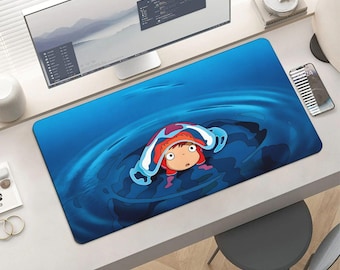 Alfombrilla de escritorio Ponyo – Studio Ghibli Ocean Waves Kawaii Anime Gaming Pad