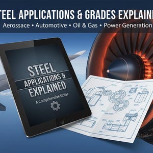 Steel Grades & Applications Guide | Metallurgy Study Notes and Exercises | Aerospace, Automotive, Oil and Gas, Power Gen Materials Handbook