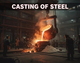 Casting of Steel Explained | Continuous Casting & Ingot Casting Guide | Metallurgy eBook for Engineers and Students
