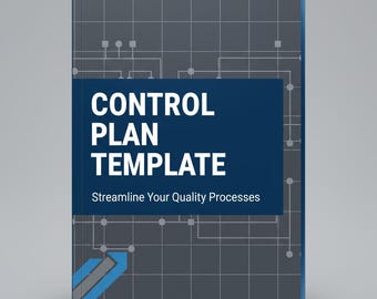 Control Plan Template | Process Control Plan Excel | Manufacturing Quality Tool | PFMEA Support | ISO 9001 | IATF 16949 | Quality Management